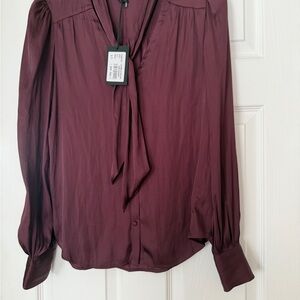 PAIGE cleobelle long Sleeve Tie neck Blouse